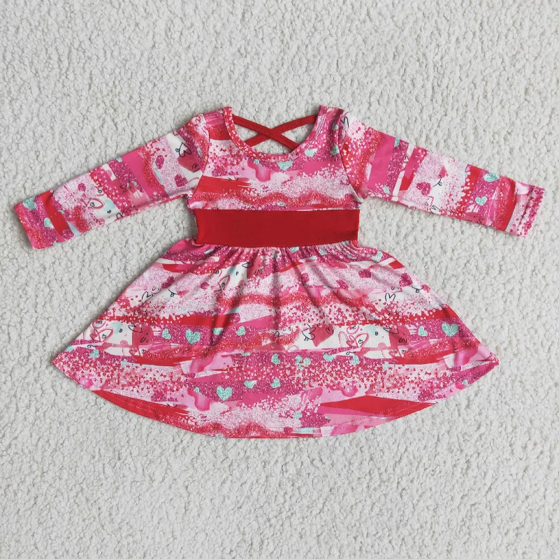 6 A2-5 baby girl Valentine's Day Girl Dresses-promotion 2023.12.9