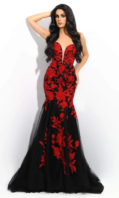 Jasz Couture - 7328 Strapless Plunging Sweetheart Trumpet Dress