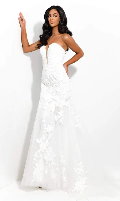 Jasz Couture - 7328 Strapless Plunging Sweetheart Trumpet Dress